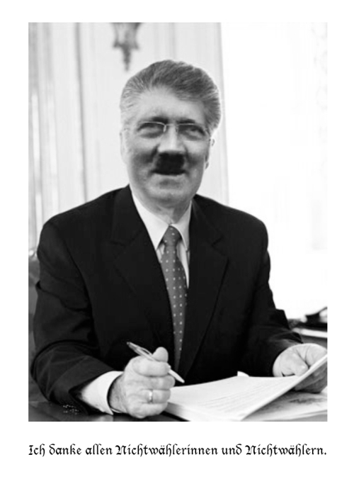 Ich danke allen Nichtwählerinnen und Nichtwählern